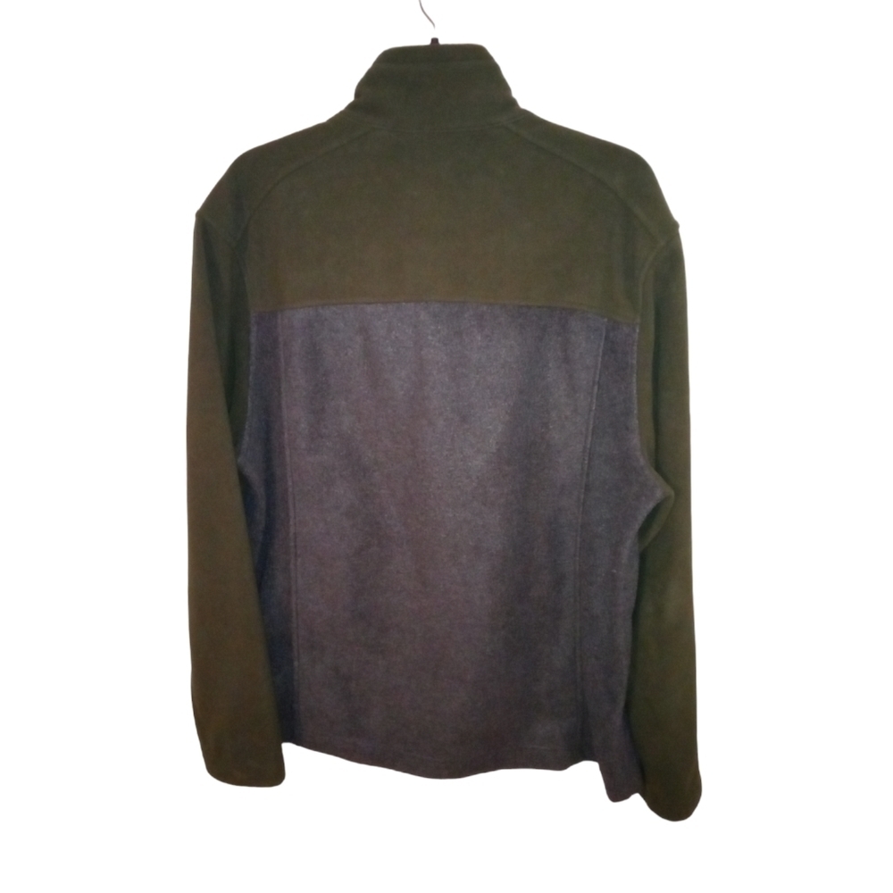 Unisex Fleece Jacket Bass Zip Lightweight Outdoor Aesthetic Color- Blocked L - Picture 10 of 12
